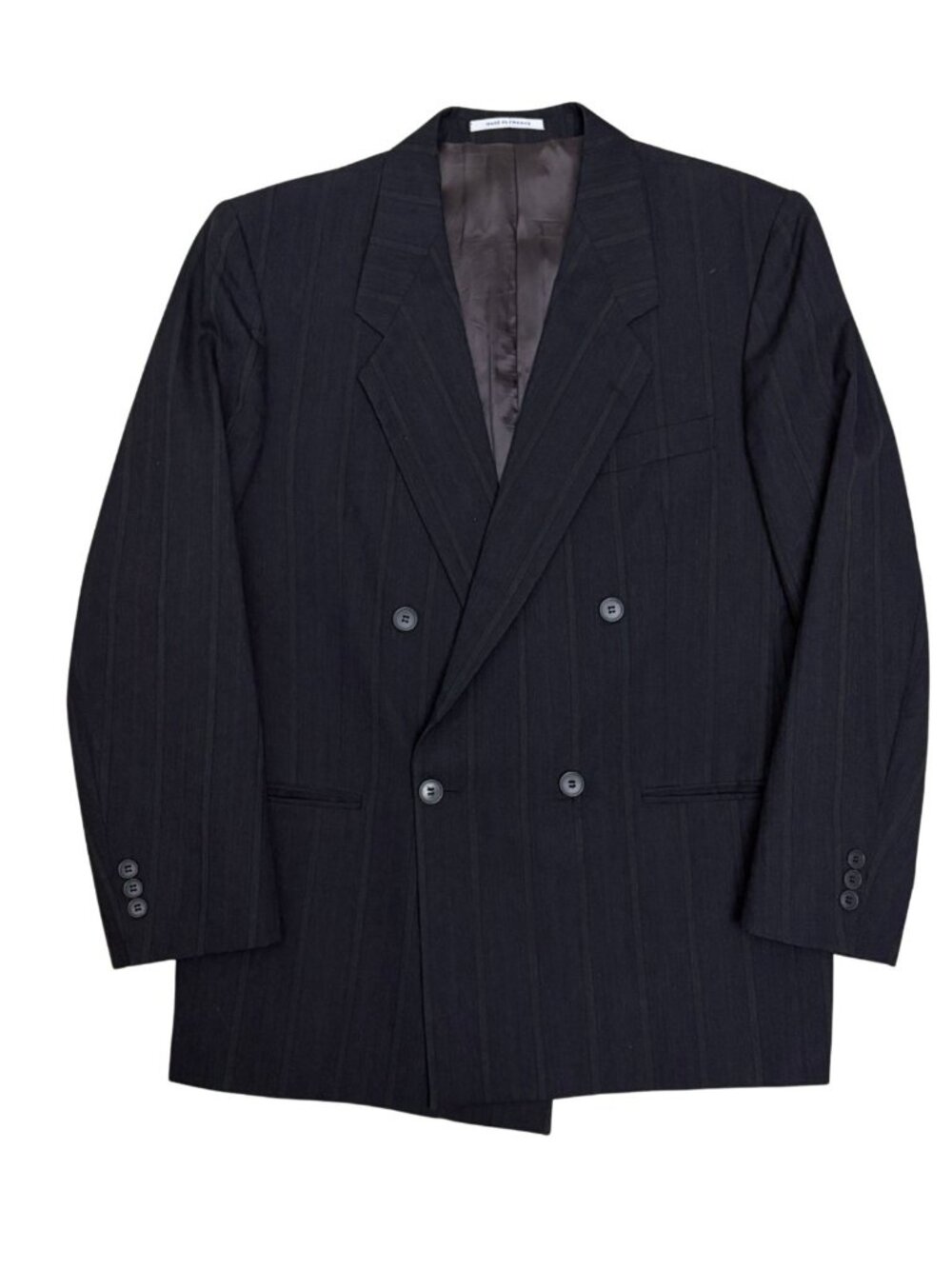 $2,000 VINTAGE YVES SAINT LAURENT YSL Blazer PURE WOOL Striped Jacket Mens 40R